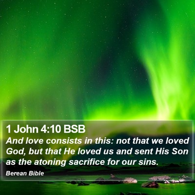 1 John 4:10 BSB Bible Verse Image