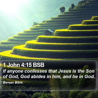 1 John 4:15 BSB Bible Verse Image