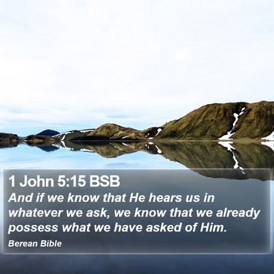 1 John 5:15 BSB Bible Verse Image