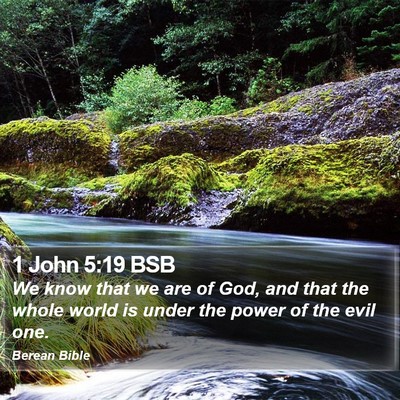 1 John 5:19 BSB Bible Verse Image
