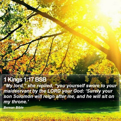 1 Kings 1:17 BSB Bible Verse Image