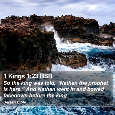1 Kings 1:23 BSB Bible Verse Image