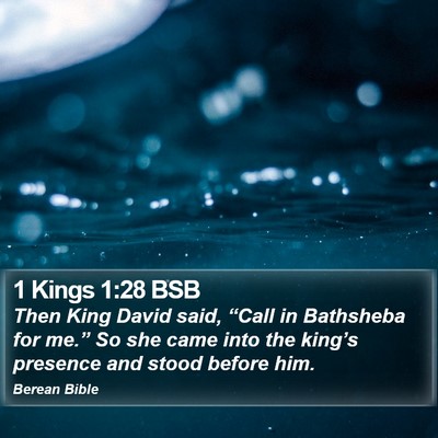1 Kings 1:28 BSB Bible Verse Image