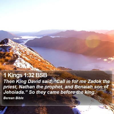 1 Kings 1:32 BSB Bible Verse Image