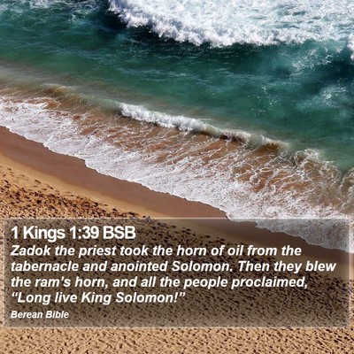 1 Kings 1:39 BSB Bible Verse Image
