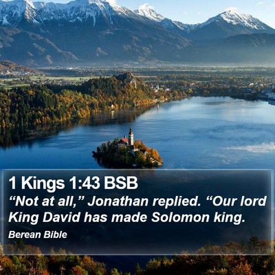 1 Kings 1:43 BSB Bible Verse Image