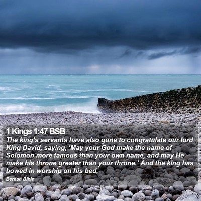 1 Kings 1:47 BSB Bible Verse Image
