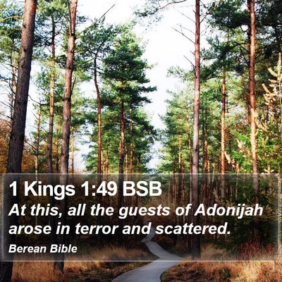 1 Kings 1:49 BSB Bible Verse Image