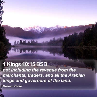 1 Kings 10:15 BSB Bible Verse Image