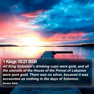 1 Kings 10:21 BSB Bible Verse Image