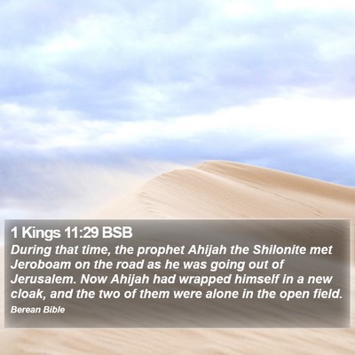 1 Kings 11:29 BSB Bible Verse Image