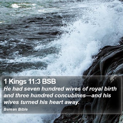 1 Kings 11:3 BSB Bible Verse Image