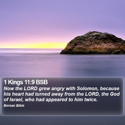 1 Kings 11:9 BSB Bible Verse Image