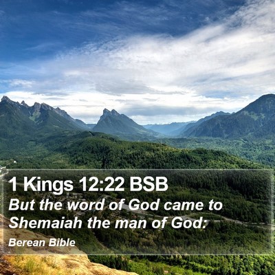 1 Kings 12:22 BSB Bible Verse Image