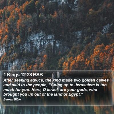 1 Kings 12:28 BSB Bible Verse Image