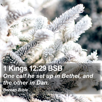 1 Kings 12:29 BSB Bible Verse Image