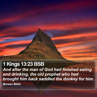 1 Kings 13:23 BSB Bible Verse Image