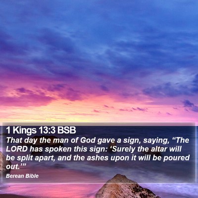 1 Kings 13:3 BSB Bible Verse Image
