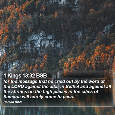 1 Kings 13:32 BSB Bible Verse Image