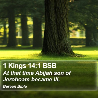 1 Kings 14:1 BSB Bible Verse Image