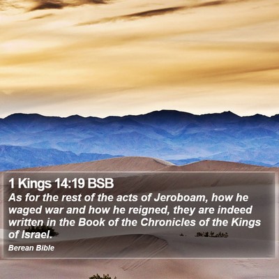 1 Kings 14:19 BSB Bible Verse Image