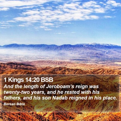 1 Kings 14:20 BSB Bible Verse Image
