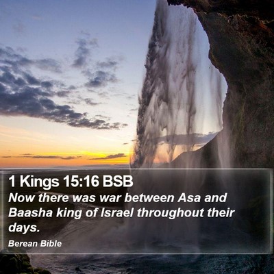 1 Kings 15:16 BSB Bible Verse Image