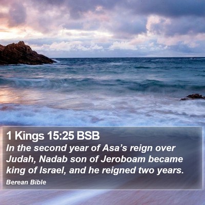 1 Kings 15:25 BSB Bible Verse Image