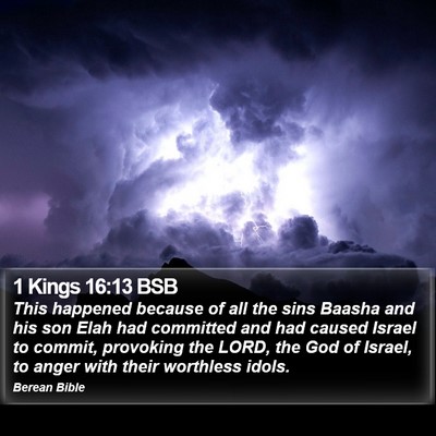1 Kings 16:13 BSB Bible Verse Image