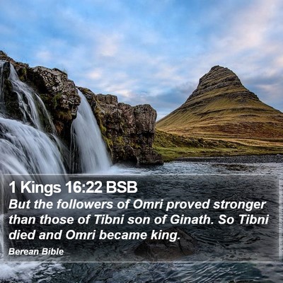 1 Kings 16:22 BSB Bible Verse Image