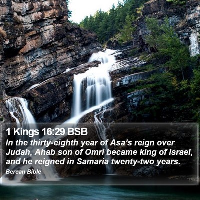1 Kings 16:29 BSB Bible Verse Image