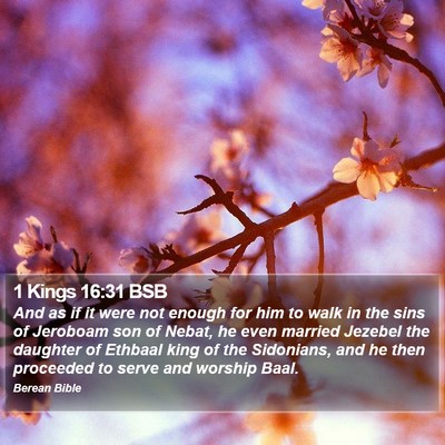 1 Kings 16:31 BSB Bible Verse Image