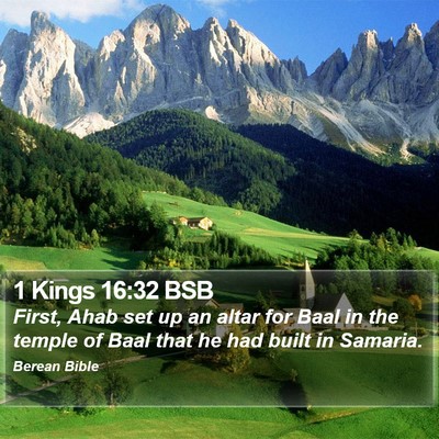 1 Kings 16:32 BSB Bible Verse Image