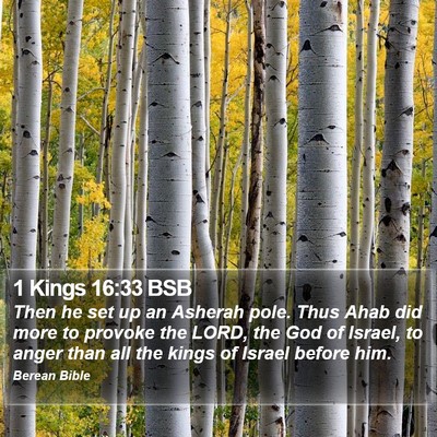 1 Kings 16:33 BSB Bible Verse Image