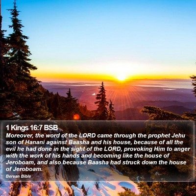 1 Kings 16:7 BSB Bible Verse Image