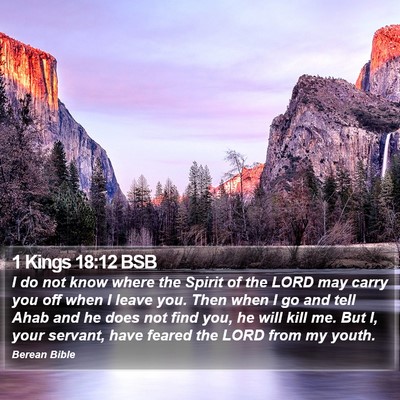 1 Kings 18:12 BSB Bible Verse Image