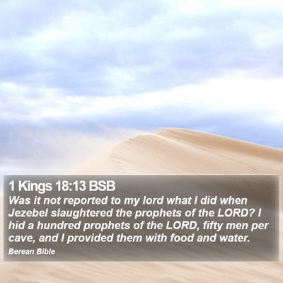 1 Kings 18:13 BSB Bible Verse Image