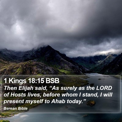 1 Kings 18:15 BSB Bible Verse Image
