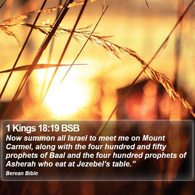 1 Kings 18:19 BSB Bible Verse Image