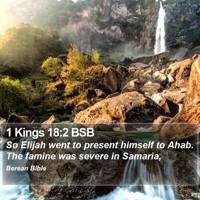 1 Kings 18:2 BSB Bible Verse Image