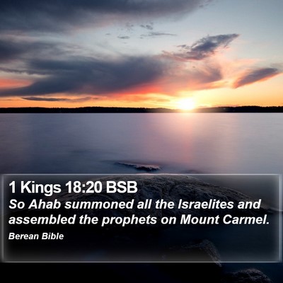 1 Kings 18:20 BSB Bible Verse Image
