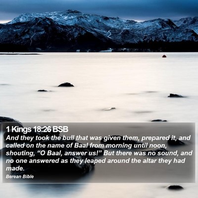 1 Kings 18:26 BSB Bible Verse Image