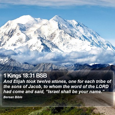 1 Kings 18:31 BSB Bible Verse Image
