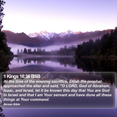1 Kings 18:36 BSB Bible Verse Image