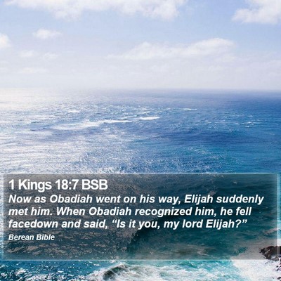 1 Kings 18:7 BSB Bible Verse Image