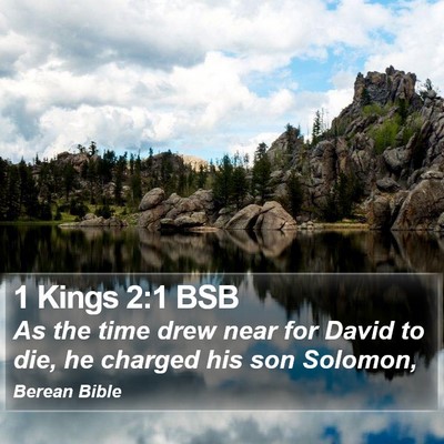 1 Kings 2:1 BSB Bible Verse Image