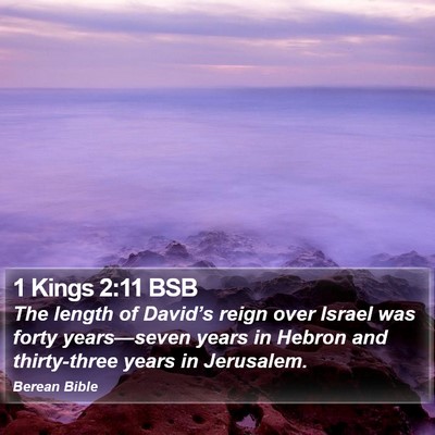 1 Kings 2:11 BSB Bible Verse Image