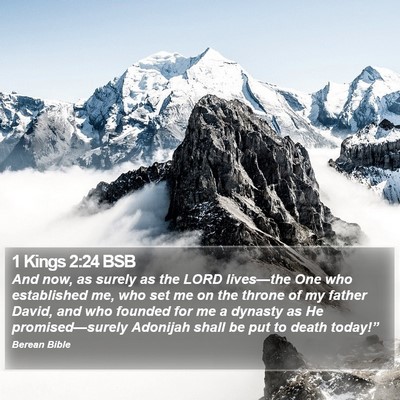 1 Kings 2:24 BSB Bible Verse Image