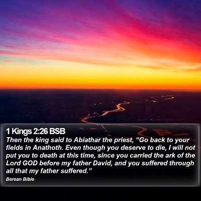 1 Kings 2:26 BSB Bible Verse Image