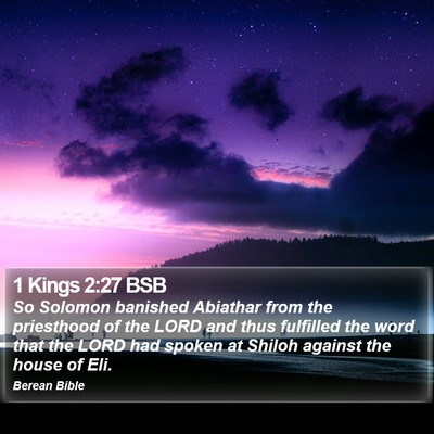 1 Kings 2:27 BSB Bible Verse Image